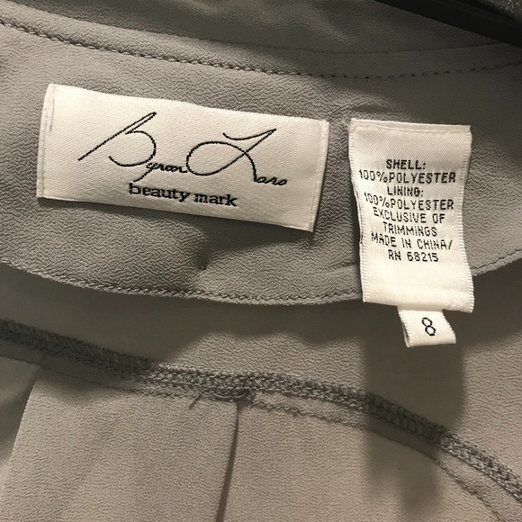 Byron Lars Loose Fitting Grey Sheer Blouse - Picture 13 of 13